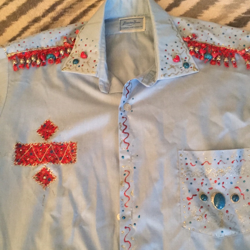 Vintage 1960s Van Heusen HampshireHouse mens Shirt,Embellished - Picture 14 of 14